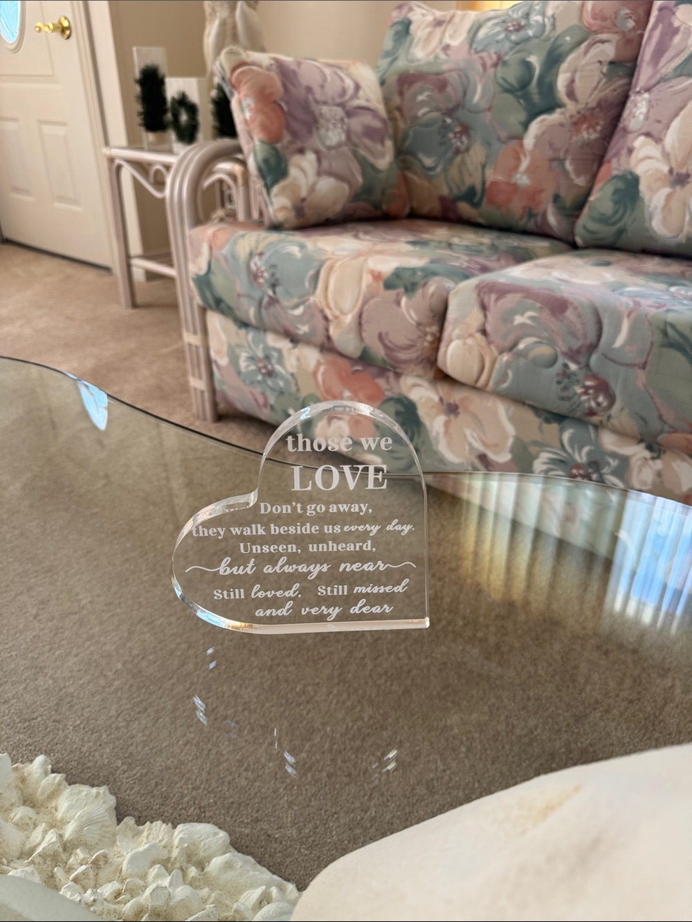 Sympathy Gifts Memorial Bereavement Gifts Acrylic Heart Condolence Remembrance - Picture 7 of 7